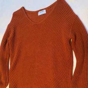 Rust orange sweater